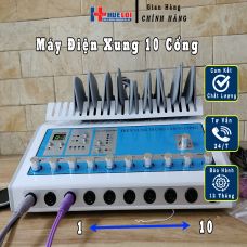 Máy Điện Xung 10 Cổng - Dòng Điện Trung Tần Vật Lý Trị Liệu