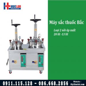 Máy sắc thuốc áp suất cao loại 2 nồi đun