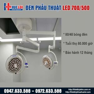 Đèn mổ treo trần 2 nhánh LED 700/500