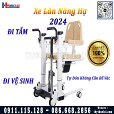 Xe lăn ghép mảnh đa năng nâng hạ bằng pittong 2024