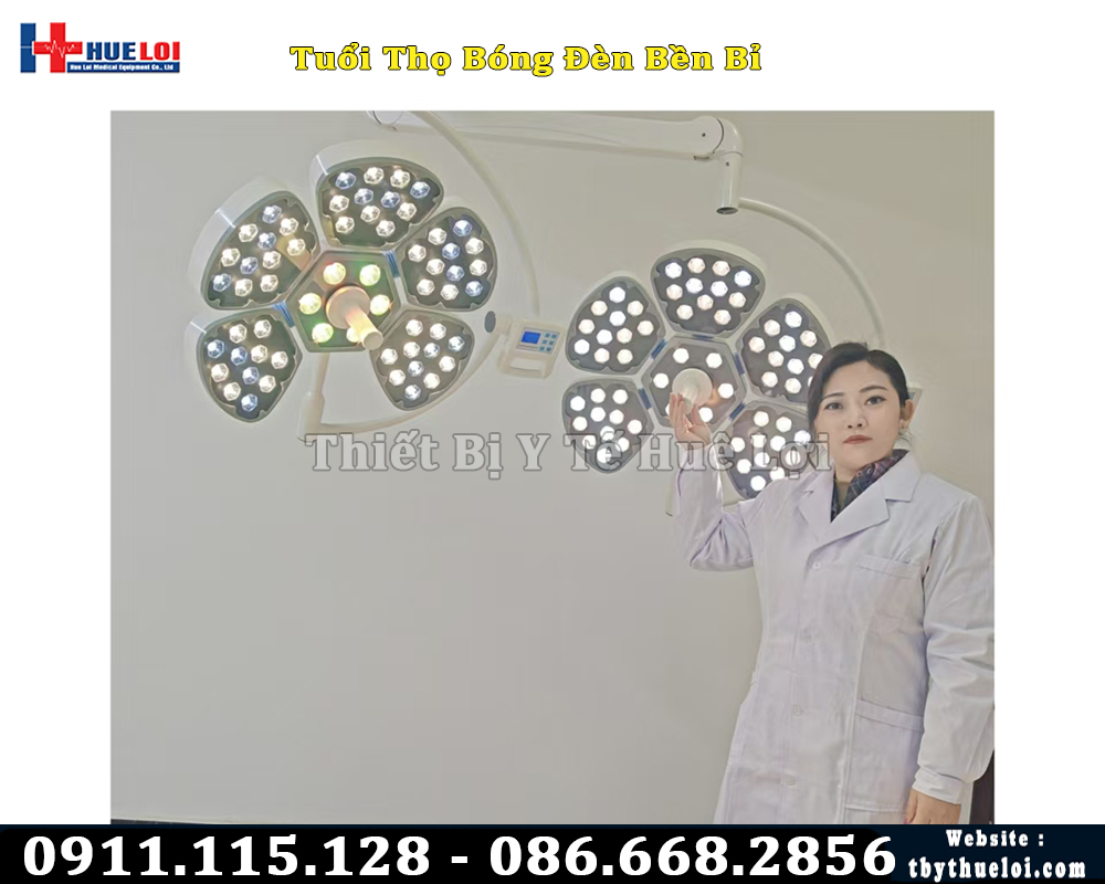 đèn mổ treo trần 2 cánh