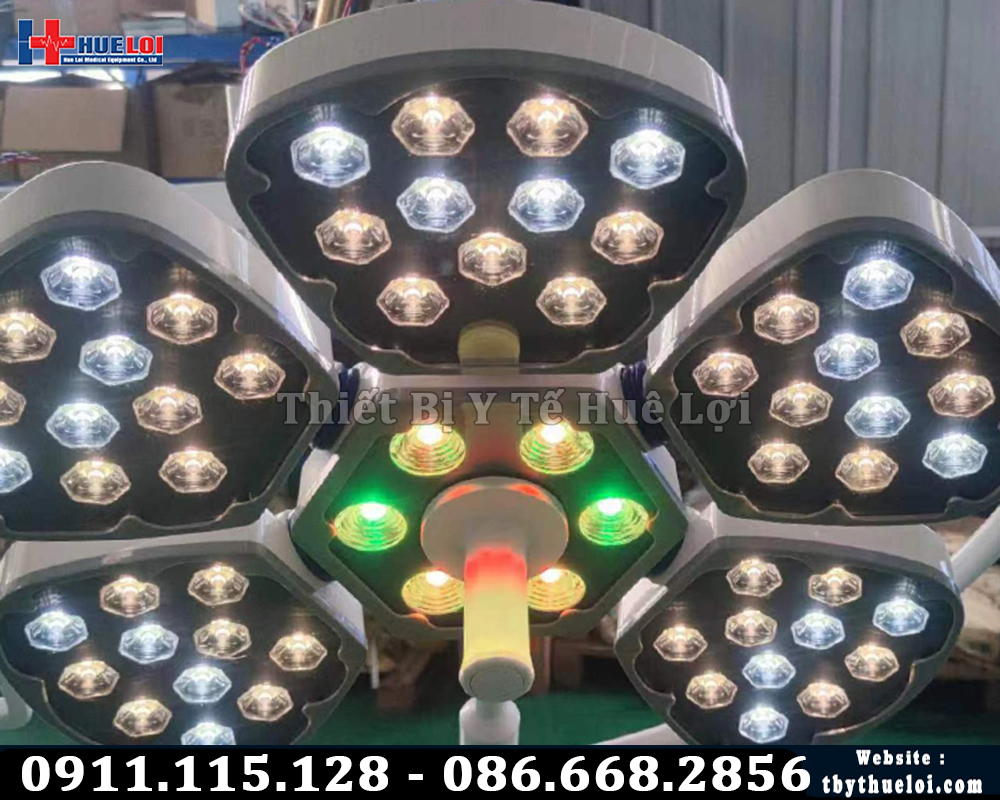 ánh sáng lạnh đèn mổ 2 nhánh