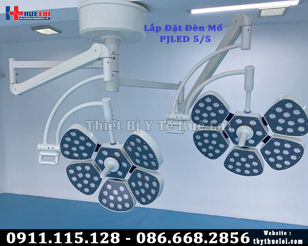 đèn led treo trần 2 nhánh