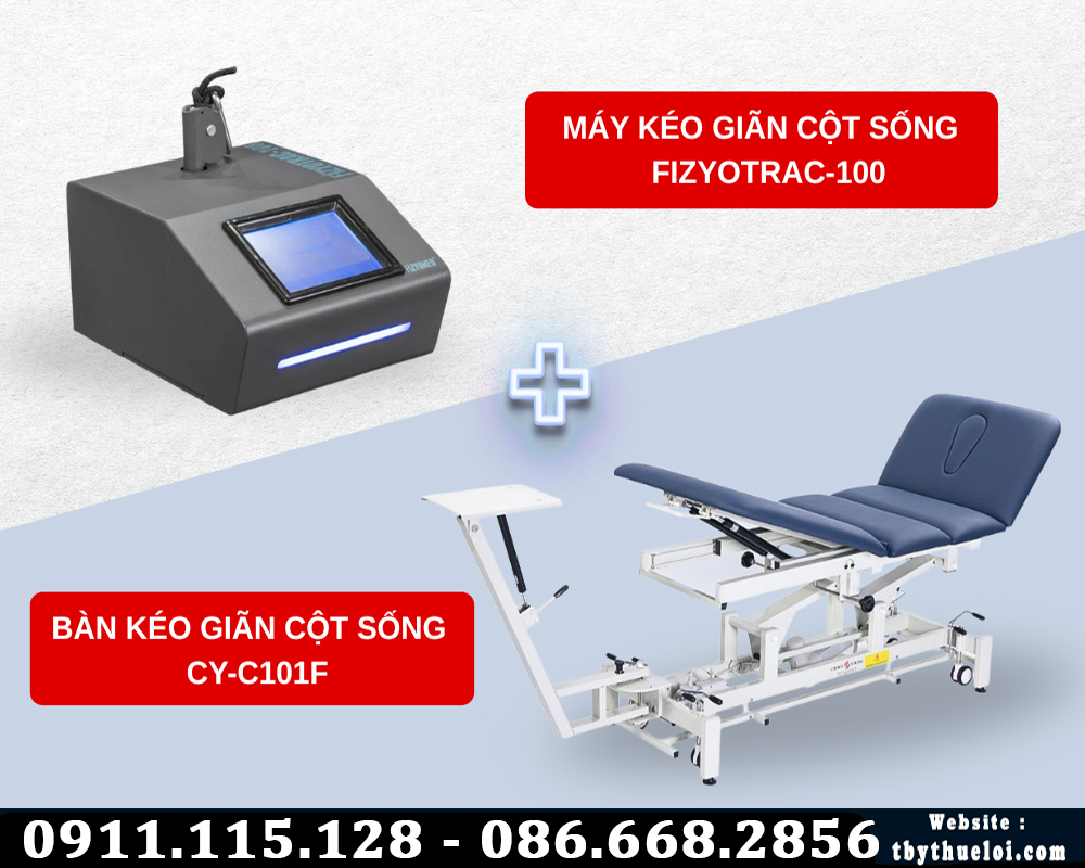 máy kéo FIZYOTRAC-100 và giường kéo