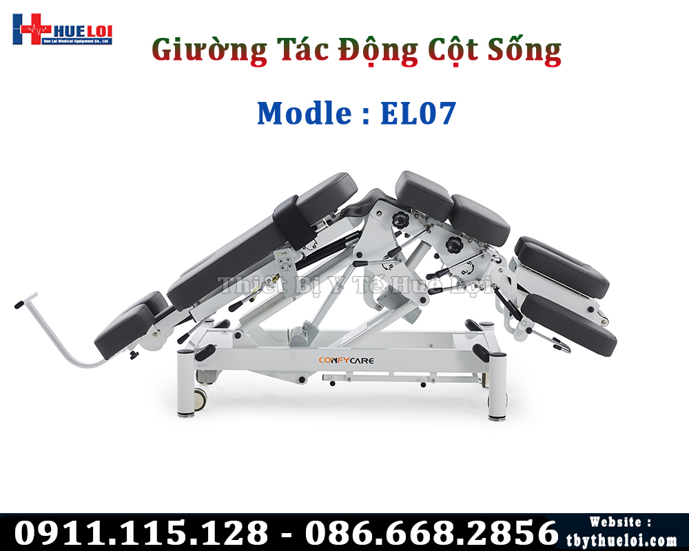 giường nắn chỉnh cột sống nâng hạ điện