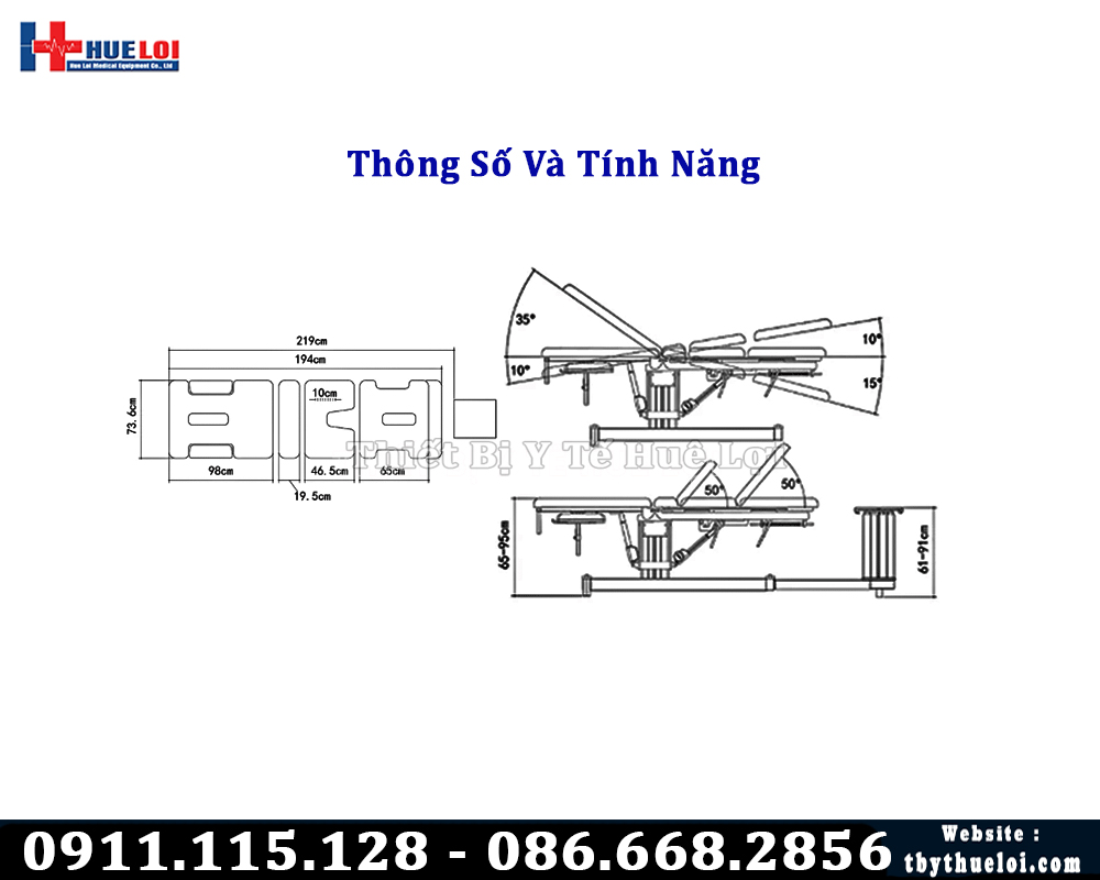 thông số giường kéo ELT 042
