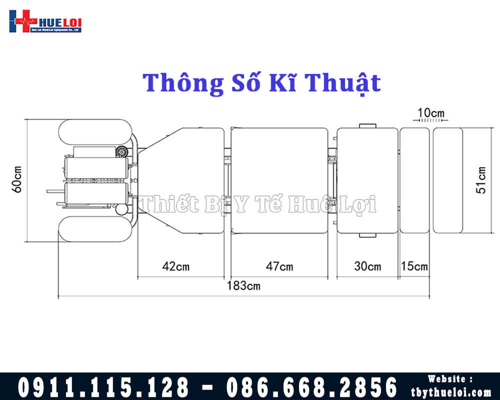 thông số giường tác động EL08B