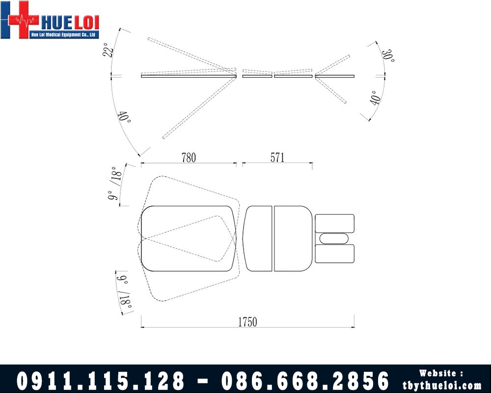 kích thước giường nắn chỉnh