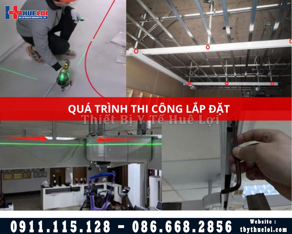 thi công lắp đặt hệ thống treo trần tập phục hồi chức năng