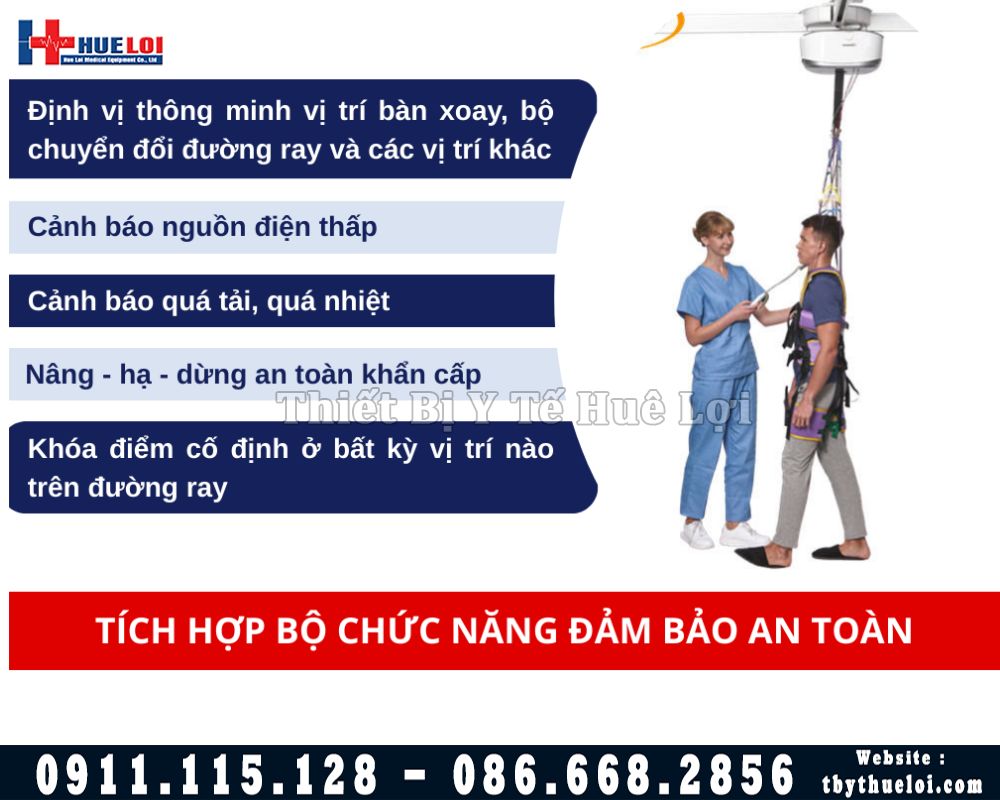 thiêt bị tập đi cho người liệt treo trần