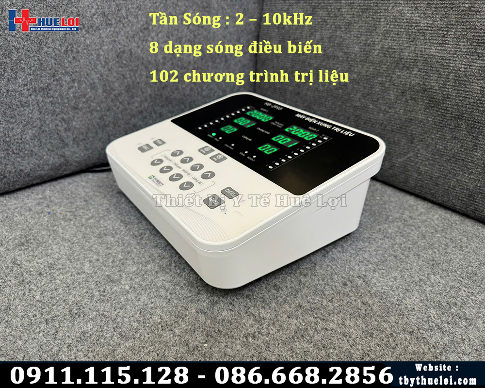 máy điện xung 2 kênh vật lý trị liệu
