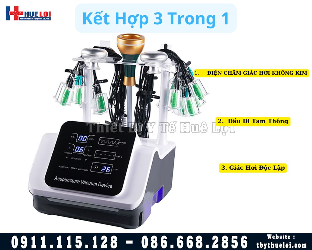 máy giác hơi kèm đầu di tam thông