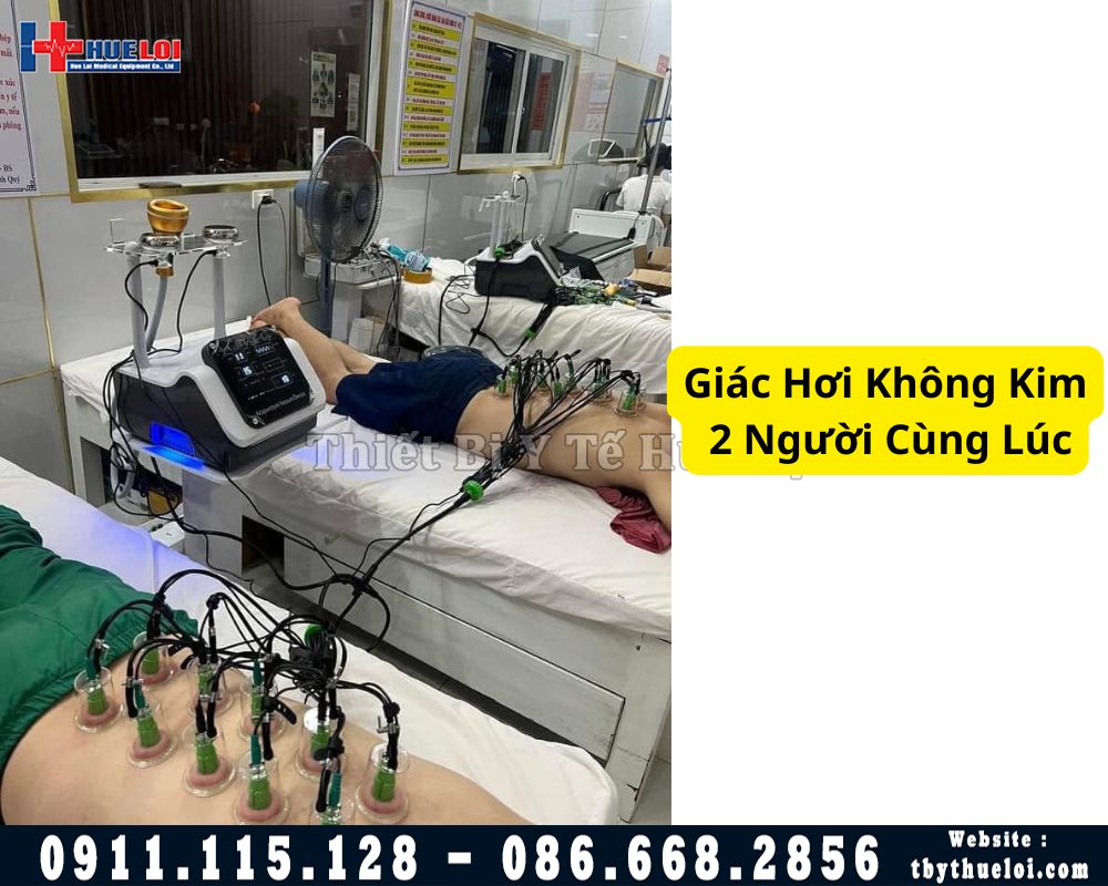 máy giác hơi không kim 2 người cùng lúc