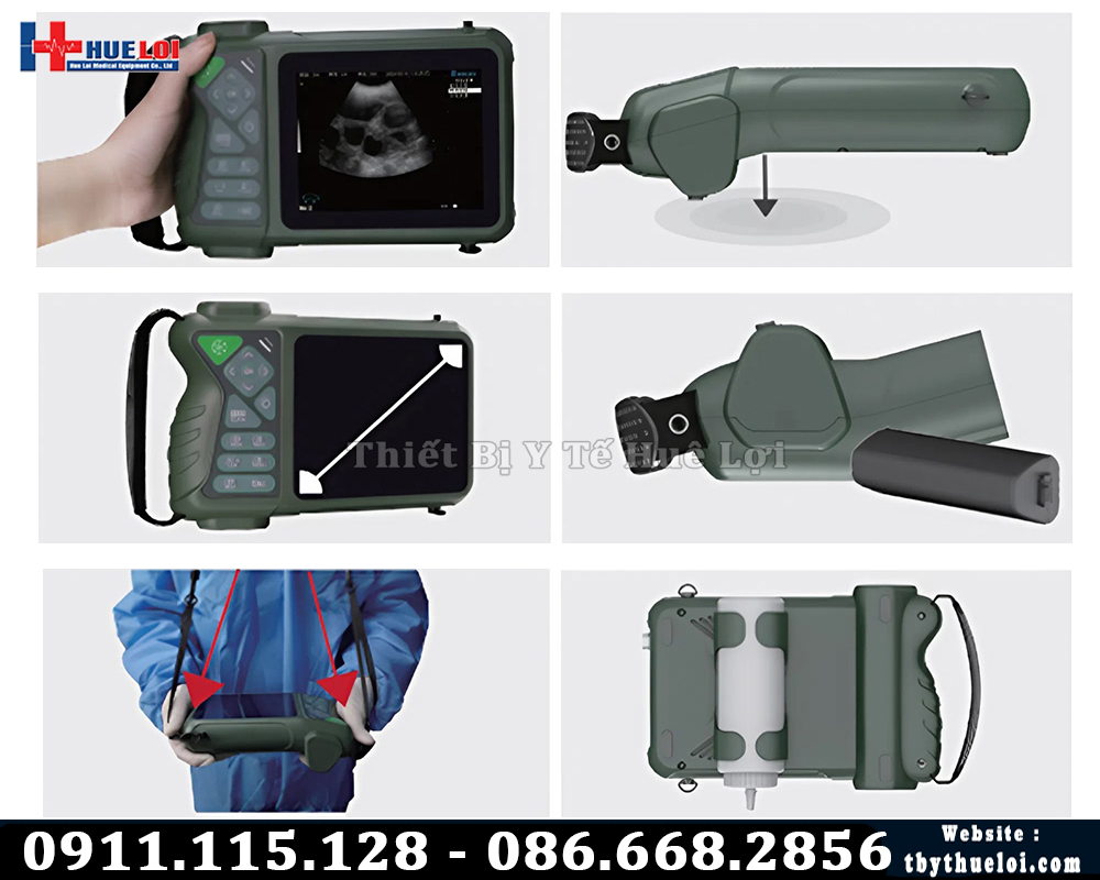 phụ kiện đi kèm máy siêu âm heo