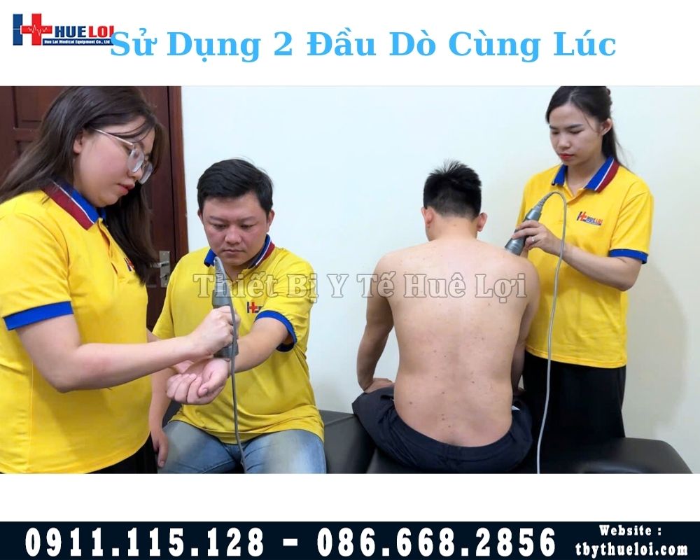 siêu âm trị liệu 2 đầu texua