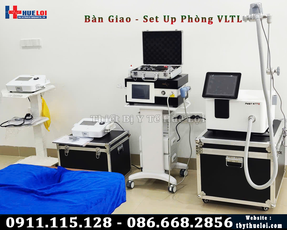 thiết bị từ trường xung kích và siêu âm trị liệu giao cho phòng khám