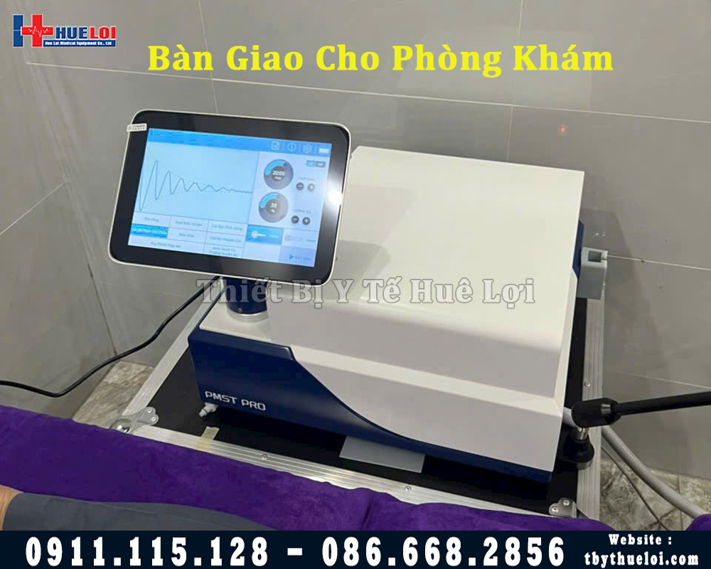 bàn giao máy từ trường trị liệu cho phòng khám