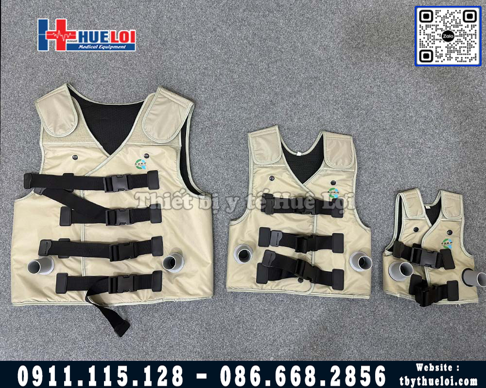 bộ áo vest vỗ rung long đờm