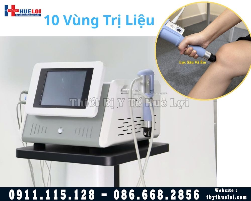 máy xung kích 10 vùng trị liệu