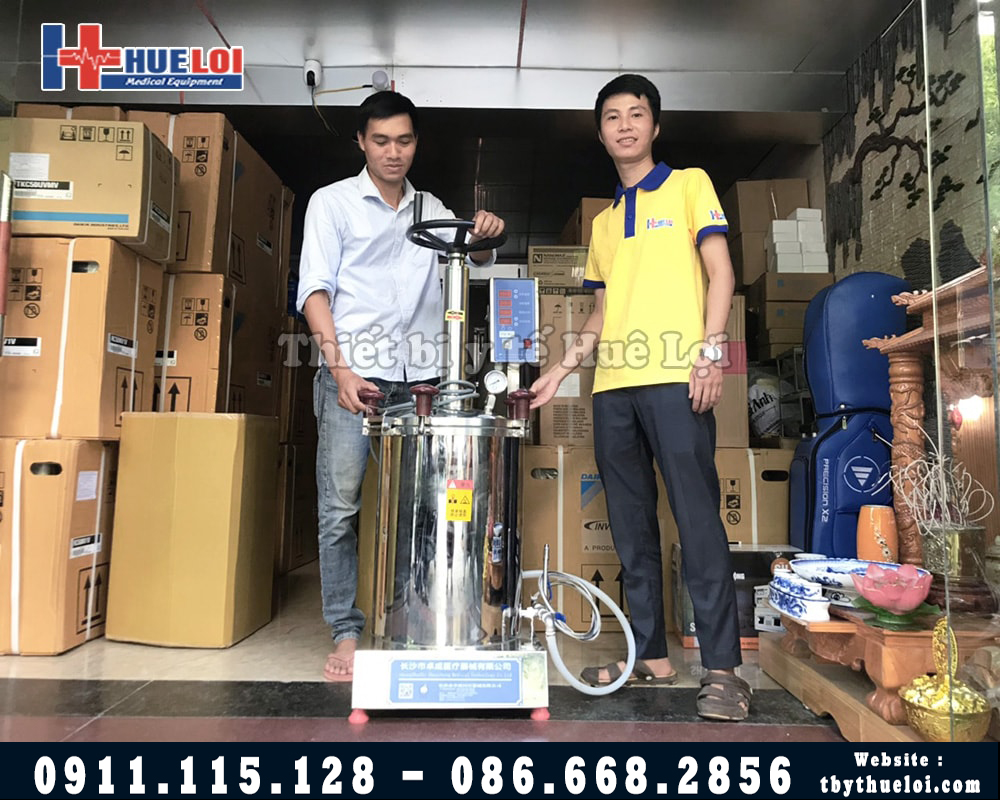 bàn giao máy sắc thuốc