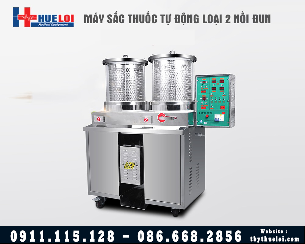 máy sắc thuốc hai nồi đun