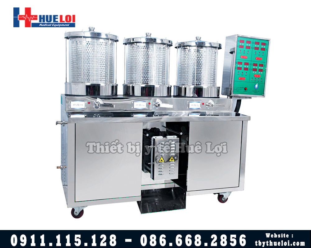 máy sắc thuốc 3 nồi đun