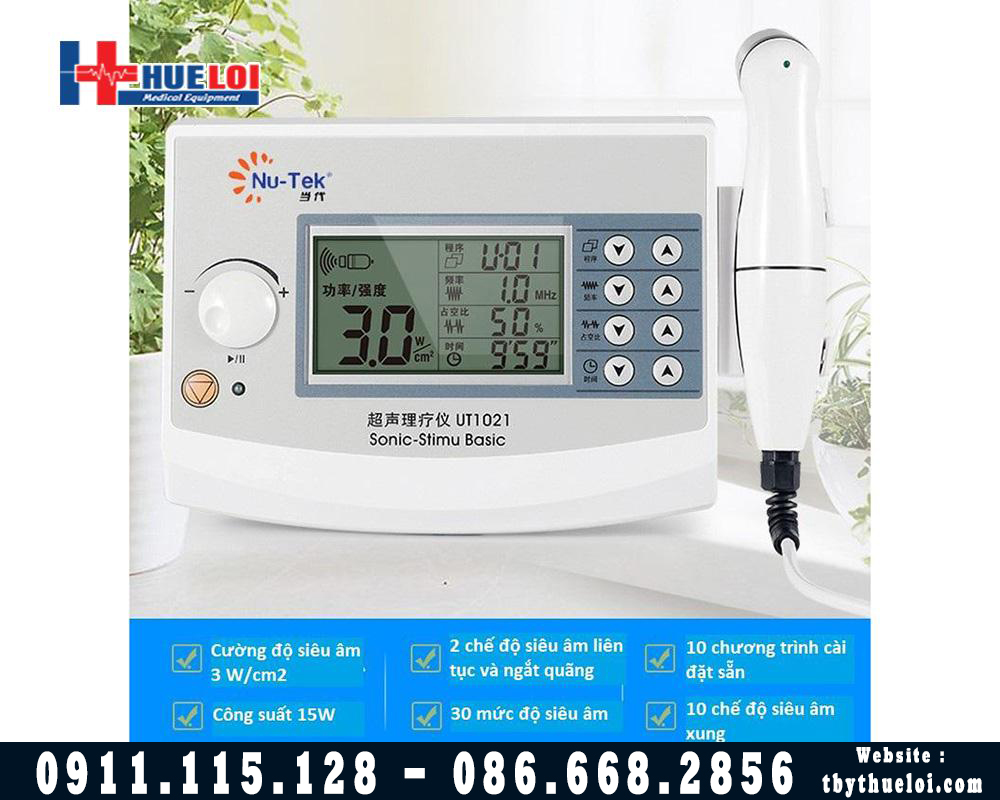 máy siêu âm trị liệu cao cấp nutek UT 1021