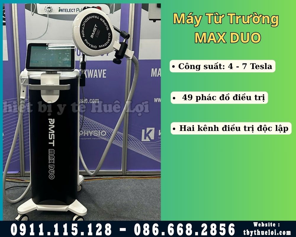 max duo máy trị liệu từ trường 7 tesla