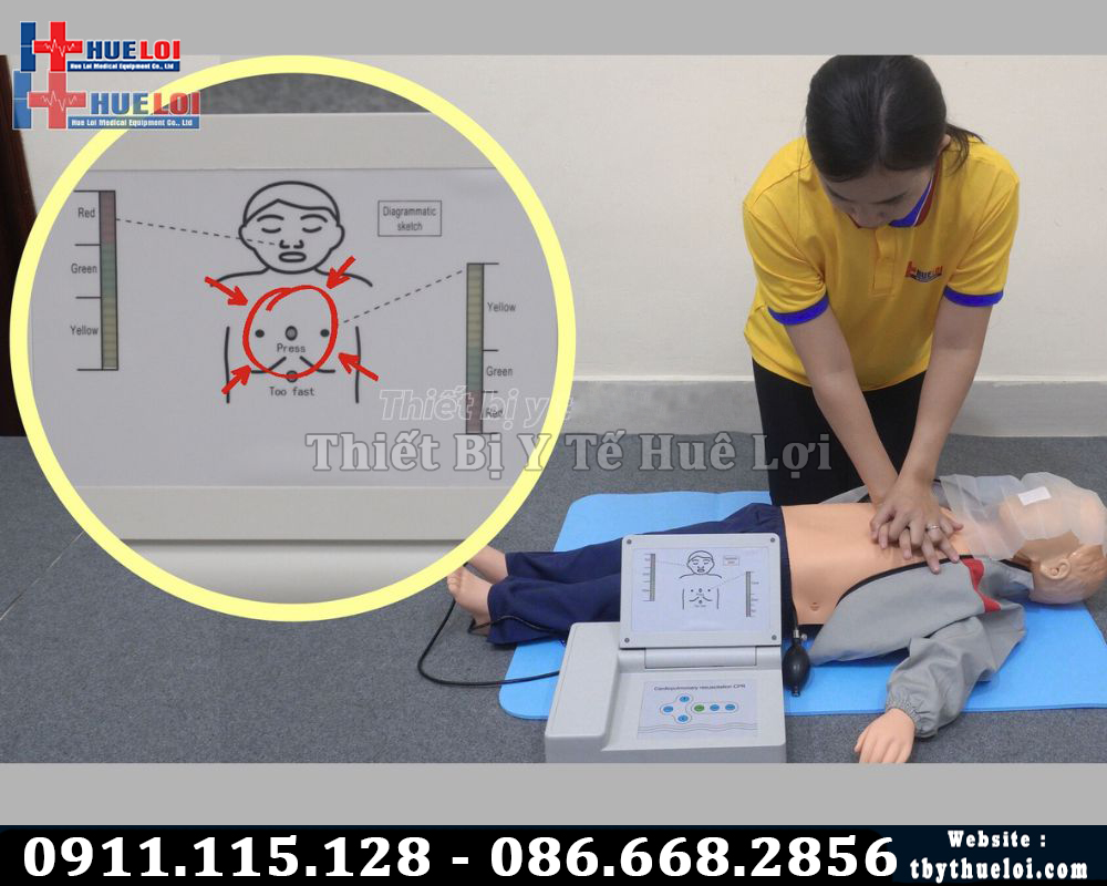 thực hành ép tim thổi ngạt trẻ em