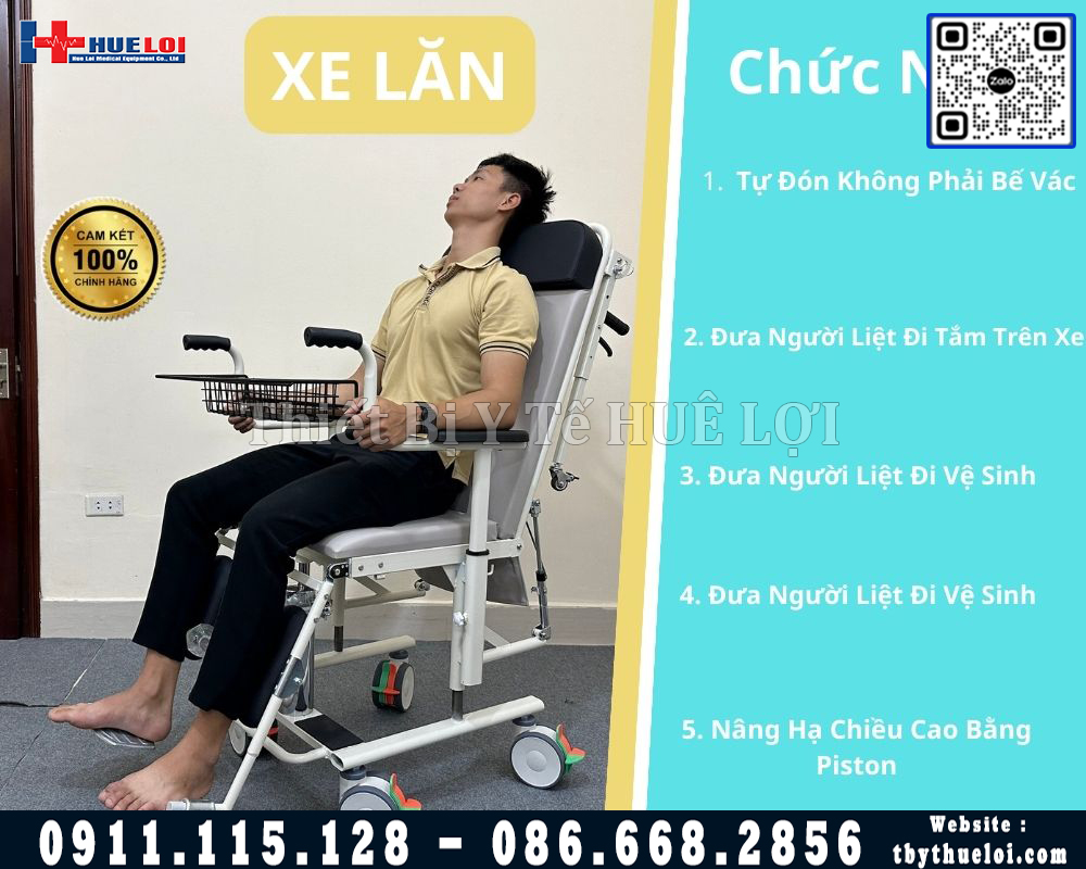 xe lăn đi tắm tiện lợi