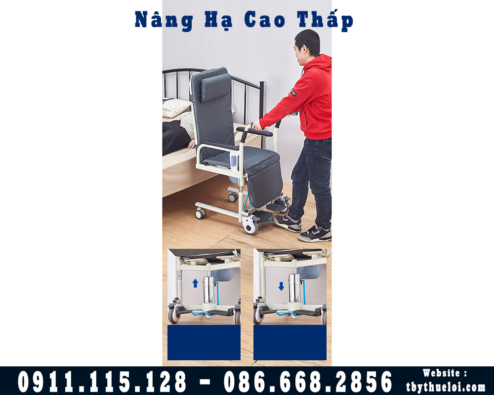 xe lăn nâng hạ người liệt