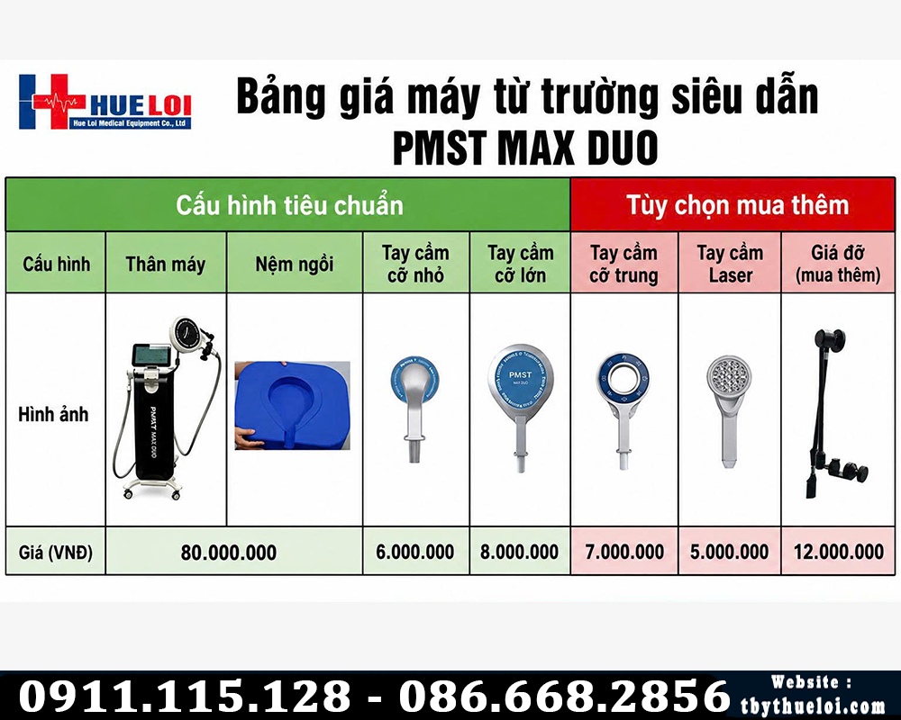 giá máy từ trường max duo