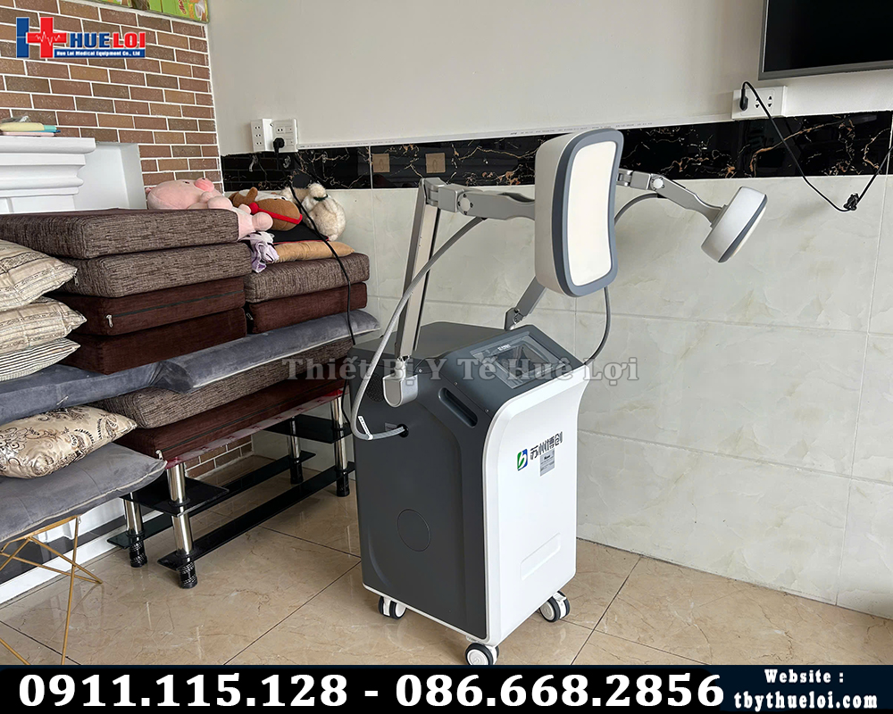 máy vi sóng trị liệu 2 đầu phát