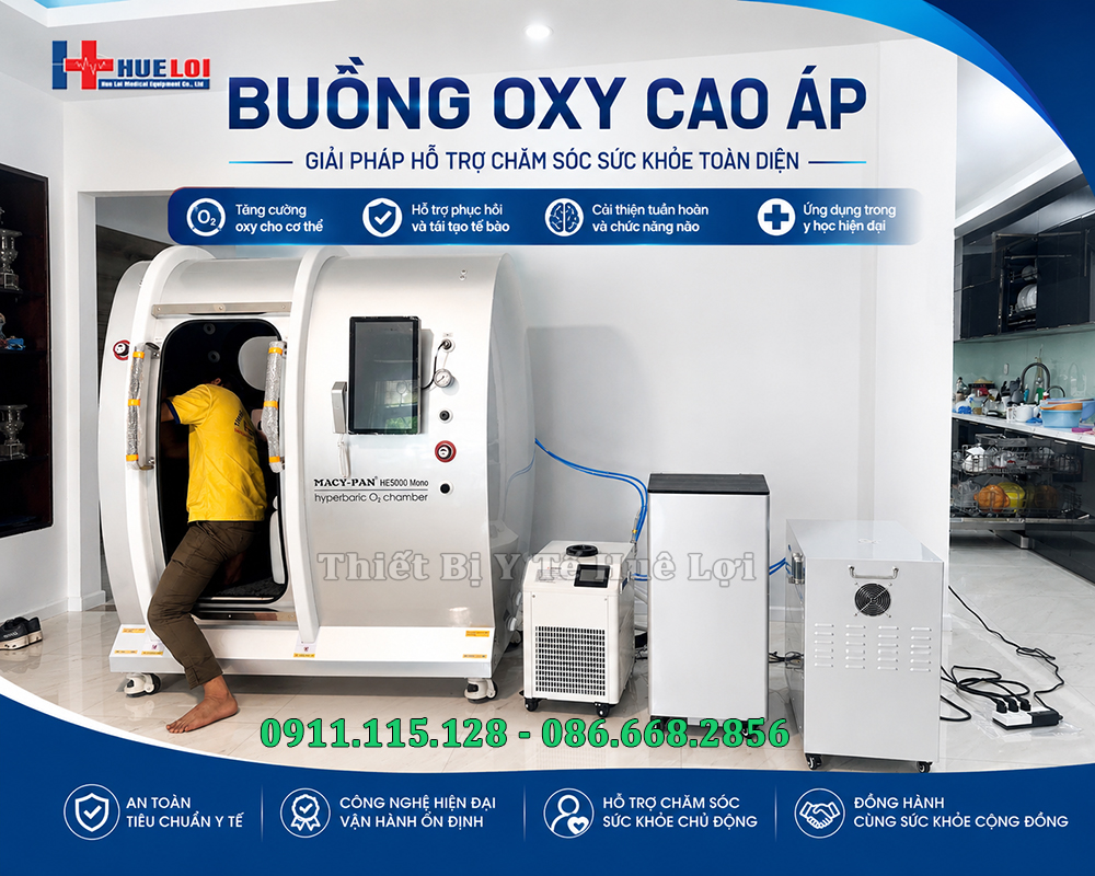 Buồng Oxy Cao Áp HE5000Mini