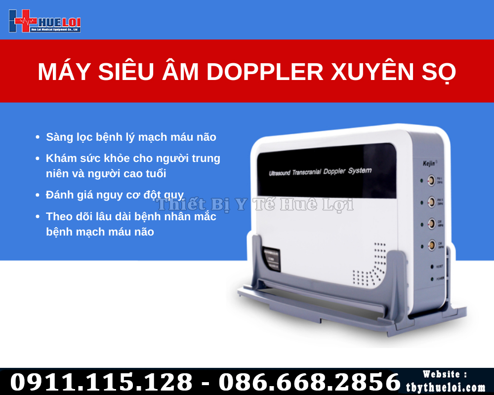 máy siêu âm đo lưu lượng máu não