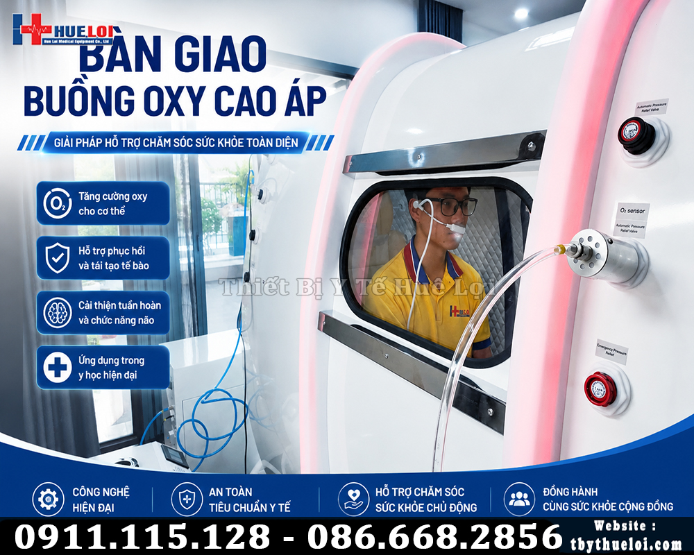 bàn giao buồng oxy cao áp