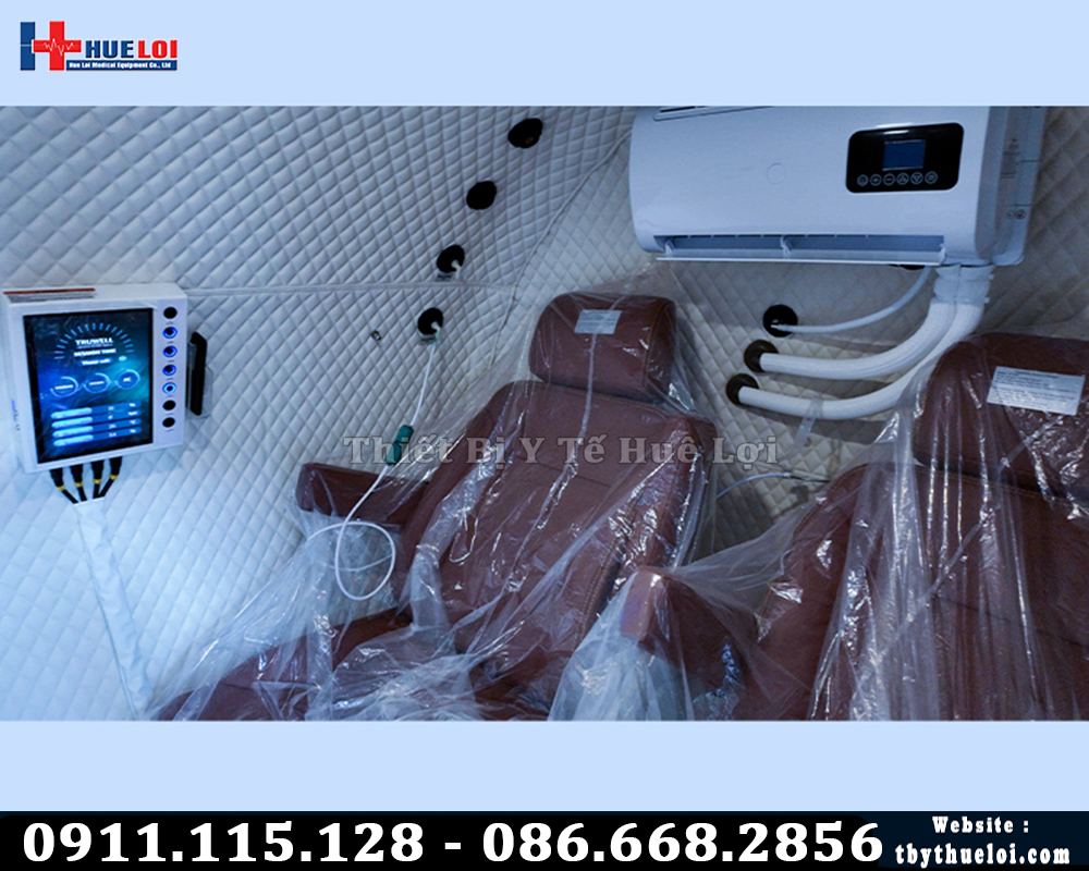 bên trong buồng oxy cao áp HE5000