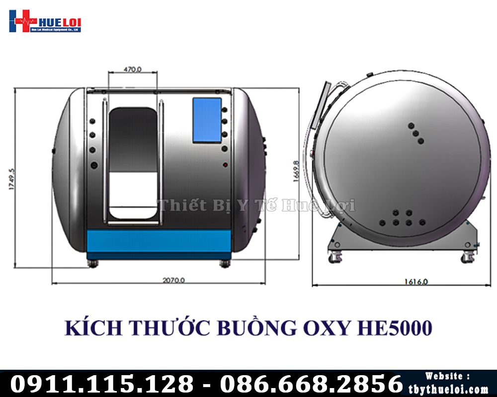 buồng oxy cao áp cao cấp