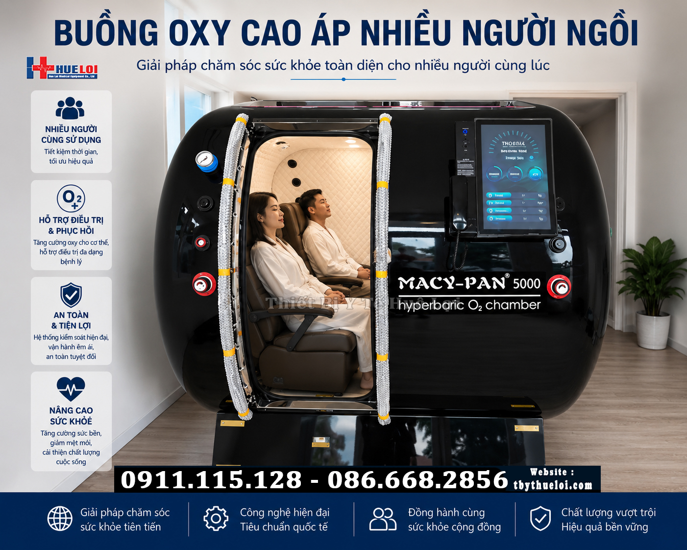 buồng oxy cao áp trị liệu