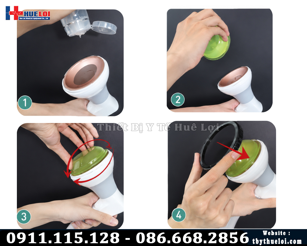 cách thay đầu máy xung kích hội tụ