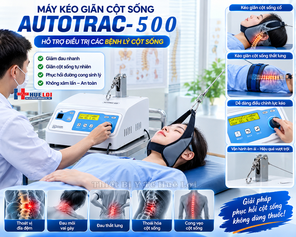 đầu máy kéo giãn cột sống AUTOTRAC-500