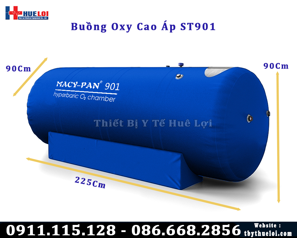 kích thước buồng oxy mancy pan ST 901