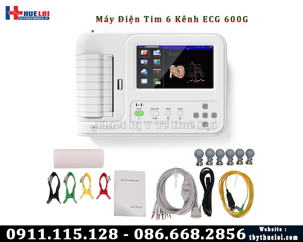 Máy điện tim 6 kênh 600G