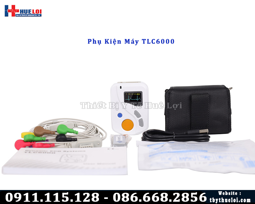 phụ kiện đi kèm máy holter nhịp tim cầm tay