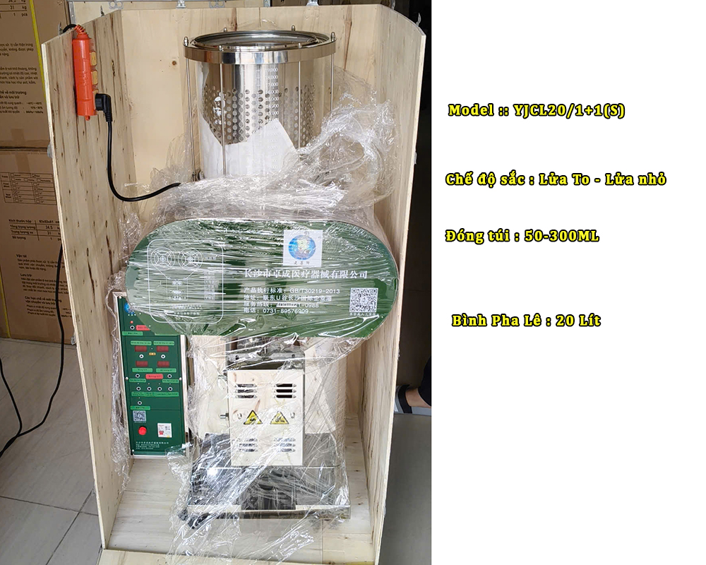 sắc thuốc đóng túi