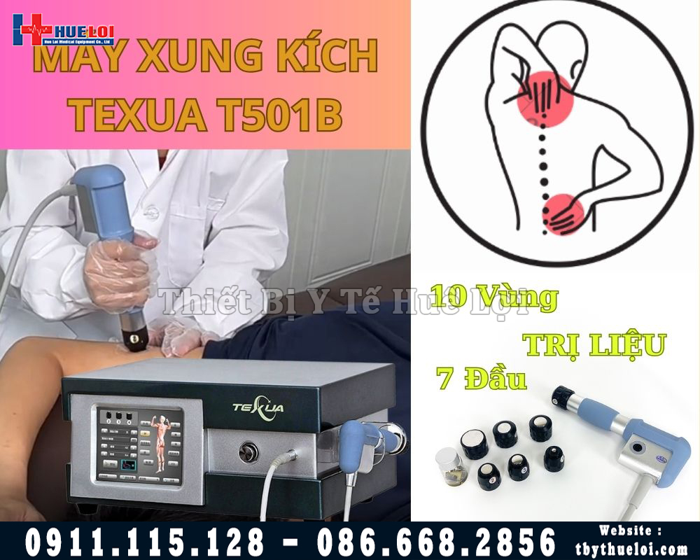 máy xung kích trị liệu texua 10bar